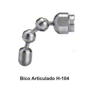 Desentupimento - Bico Articulado H-104
Desentupimento com hidrojateamento.
Permite que o jato de água alcance 
obstruções em curvas ou em ângulos
mais complicados.