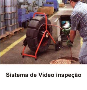 Desentupimento - Vídeo inspeção - Diagnósticos por imagens de avarias em tubulações, com gravação em DVD.